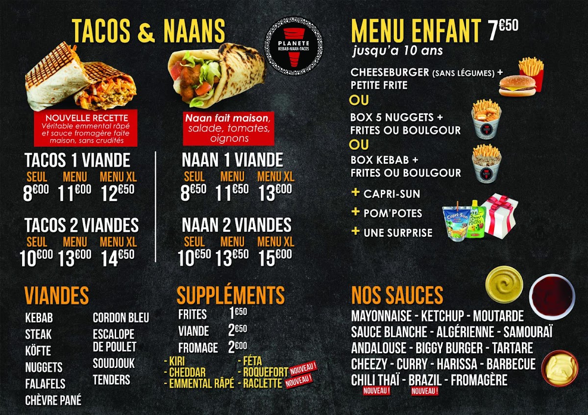 Planete Kebab-Naan-Tacos